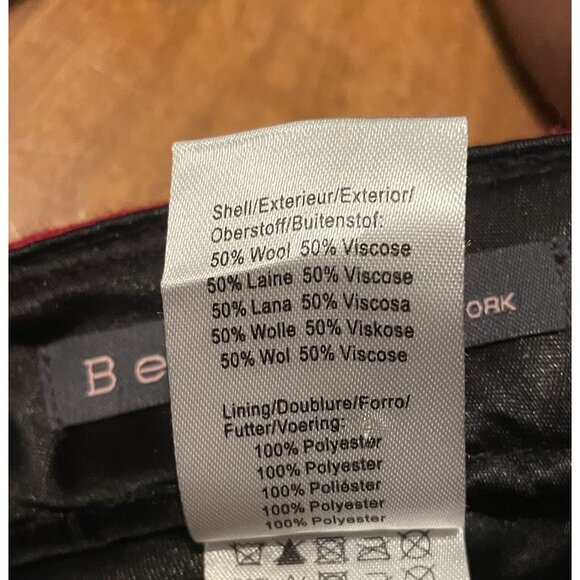 Wool Classic Elegant French Style Betmar (red) Flower (Gray) Bow Hat Bundle - Picture 5 of 7